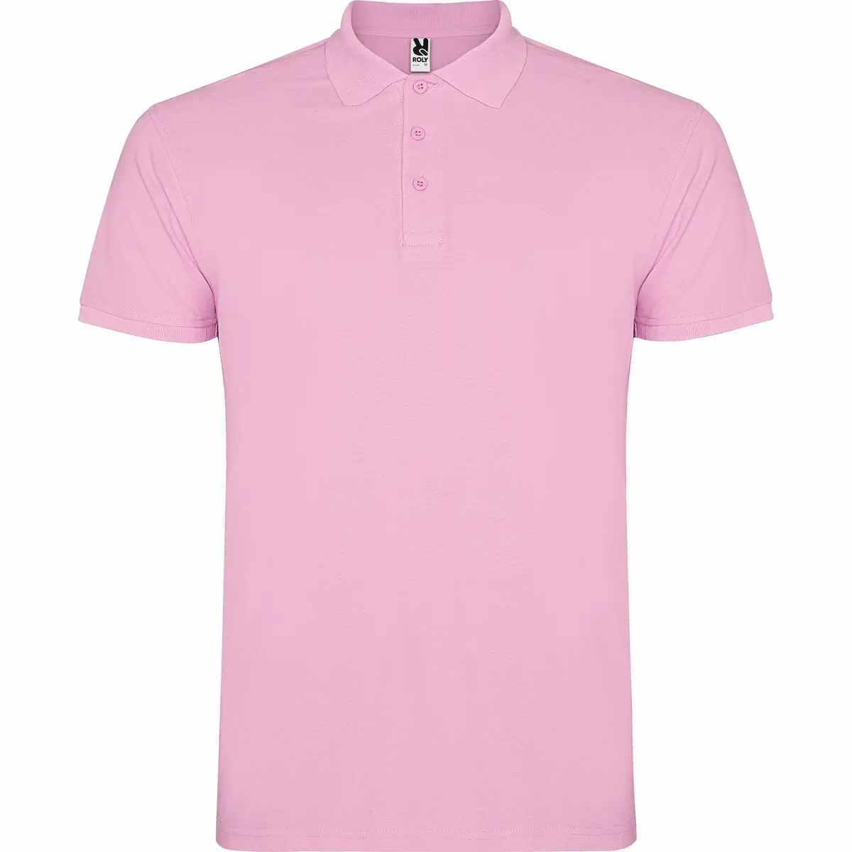 tricou polo star | 100% bumbac 200 g/m² | standard oeko tex si ce, roz deschis