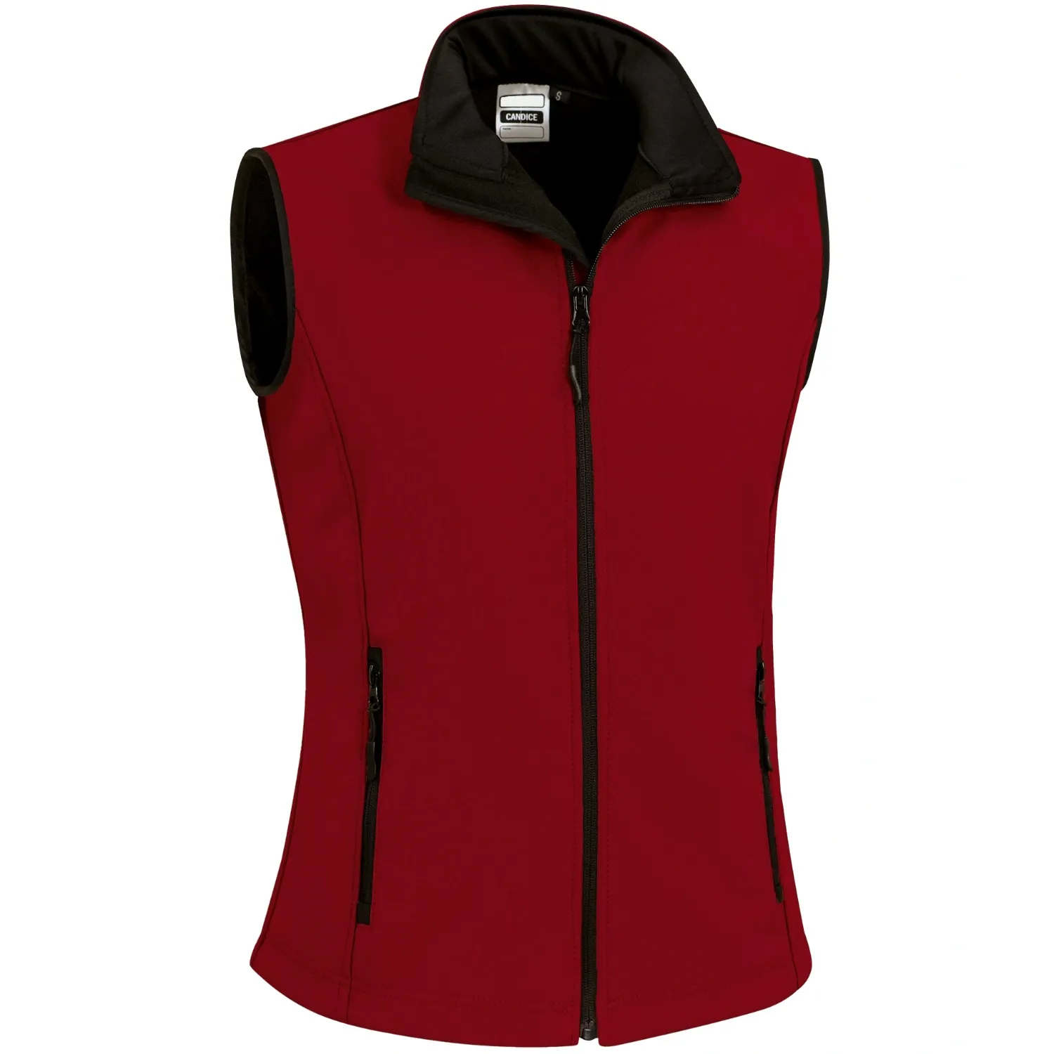 Vestă Softshell Damă Candice | Croială Cambrată & 350g Rosu loto