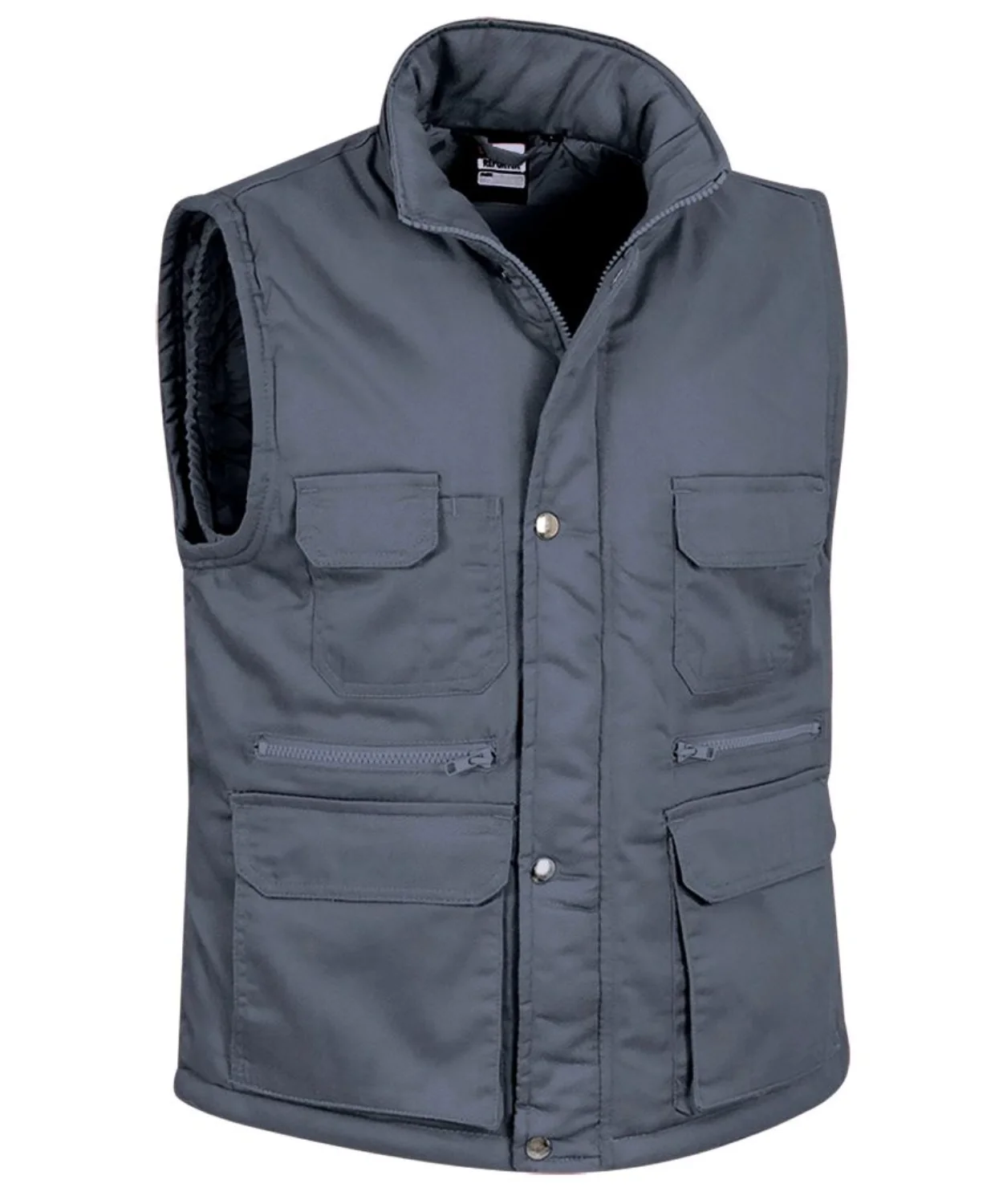 Vestă de Lucru REPORTER Vătuită | Multi-Buzunare | EIP, Gri deschis