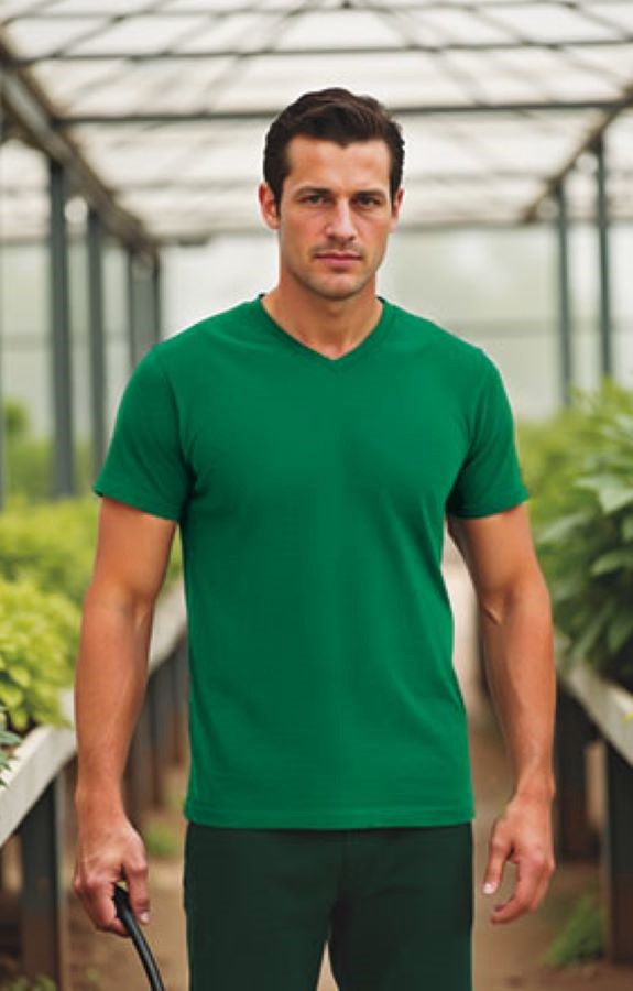 Tricou Unisex V-neck SUN Bumbac 100%, 160g mânecă scurtă 14,4 lei