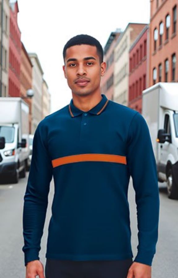 Tricou Polo SERVER Premium Unisex Bumbac 100% 220g, m. lungă 49 lei