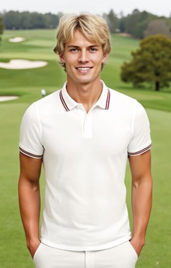 Tricou Polo tehnic SAGANO Pe 100% 170g, dungi contrast 24,6 lei