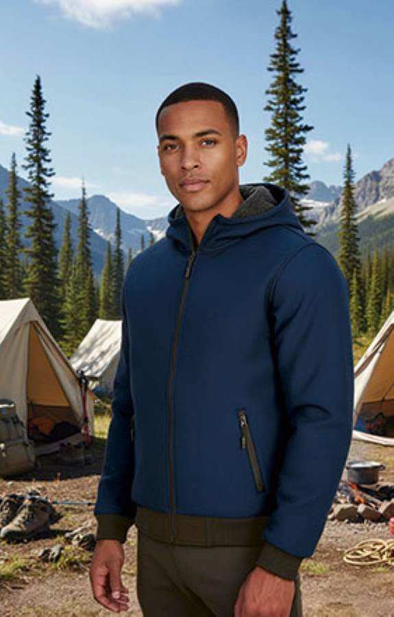 Jachetă Softshell iarna BLUMMER hidrofugă, cu gluga 122 lei