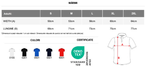 tricou polo montreal | 100% bumbac pieptănat 230g | oeko tex alb navy blue