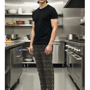 pantaloni imprimeu bucătari. jobs