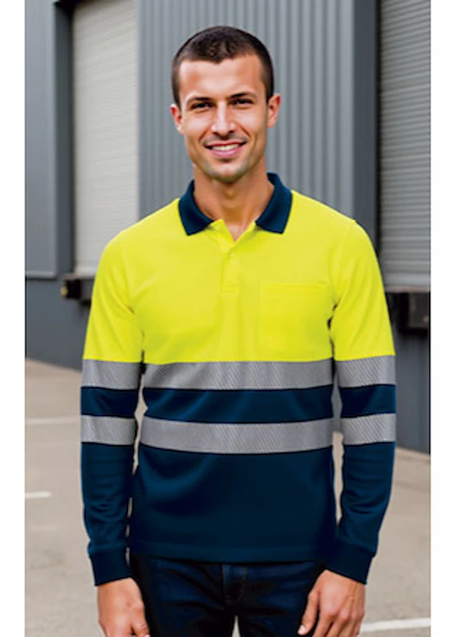 Tricou Polo ALBURY – Reflectorizant Termic Marcaj CE Clasa1 – Maneca lunga si Buzunar 69 lei