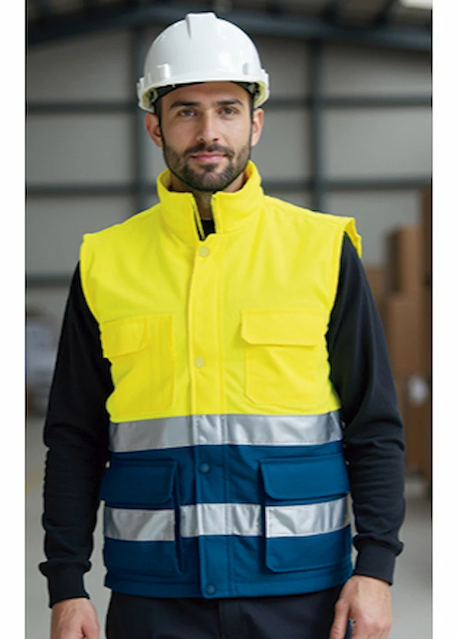 Vestă BERGEN Hi-Vis Vătuită | Multi-Buzunare | Clasa 1 | EIP - 92 lei
