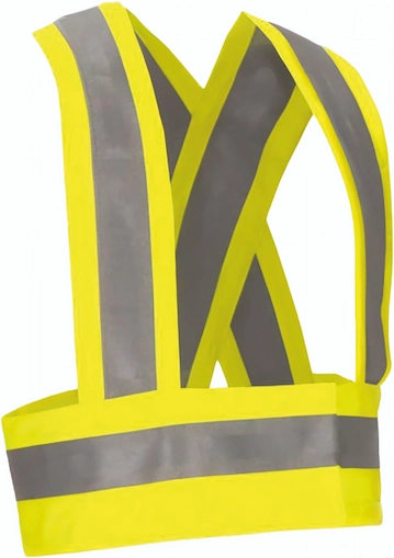 bretele reflectorizante detroit hi vis marcaj ce oeko tex galben fluorescent