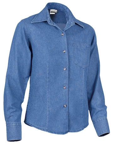 cămașă blugi damă panter 100% bumbac 200g marcaj ce oeko tex albastru denim