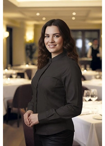 Cămașă Damă SHARON Mânecă Lungă, Buzunar Marcaj CE Oeko-Tex 54 lei