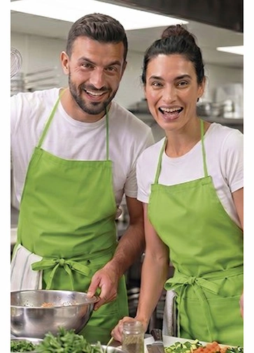 Șorț bucătărie cu pieptar din țesătură de poliester CHEF 15 lei