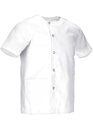 bluză medicală mersch tunică cu capse metalica, twill 200g alb