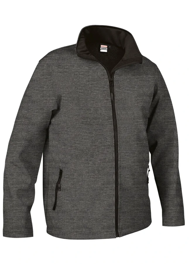 jachetă softshell horizon antivânt hidrofug termic 350 g/mp gri melanj antracit