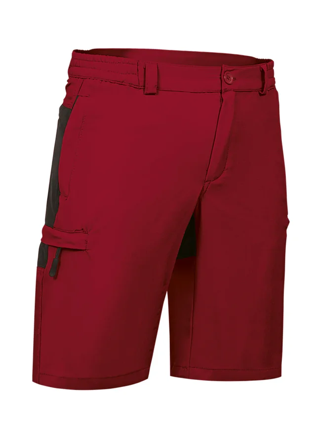 pantaloni trekking și lucru quebec bi stretch hidrofug 160 g rosu loto negru