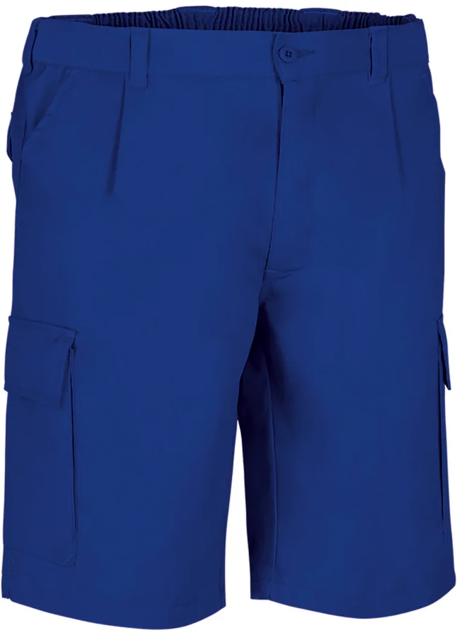 pantaloni scurti multi buzunare desert din tercot twill 210g albastru azuriu
