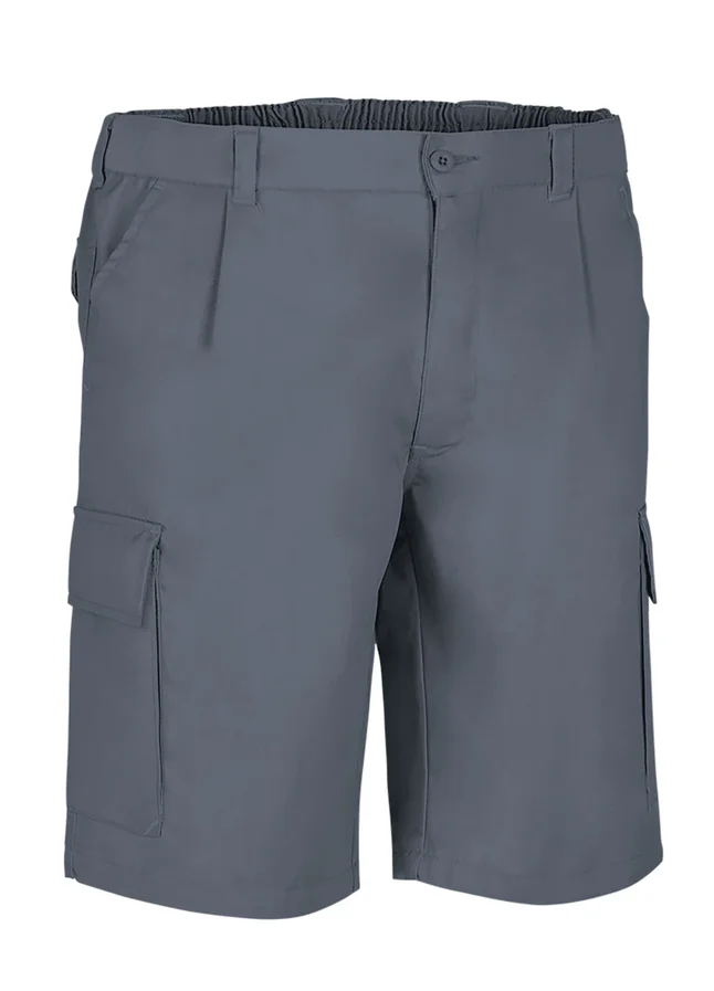 pantaloni scurti multi buzunare desert din tercot twill 210g gri