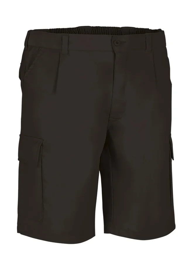 pantaloni scurti multi buzunare desert din tercot twill 210g negru