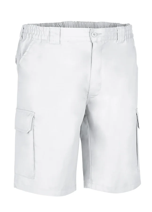 pantaloni scurti multi buzunare lake din tercot twill, 250g alb