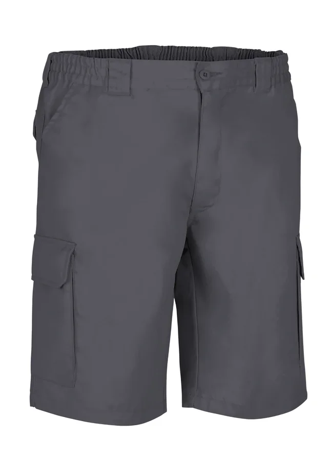 pantaloni scurti multi buzunare lake din tercot twill, 250g gri inchis