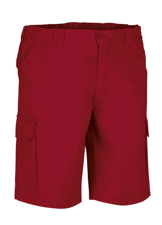 pantaloni scurti multi buzunare lake din tercot twill, 250g rosu
