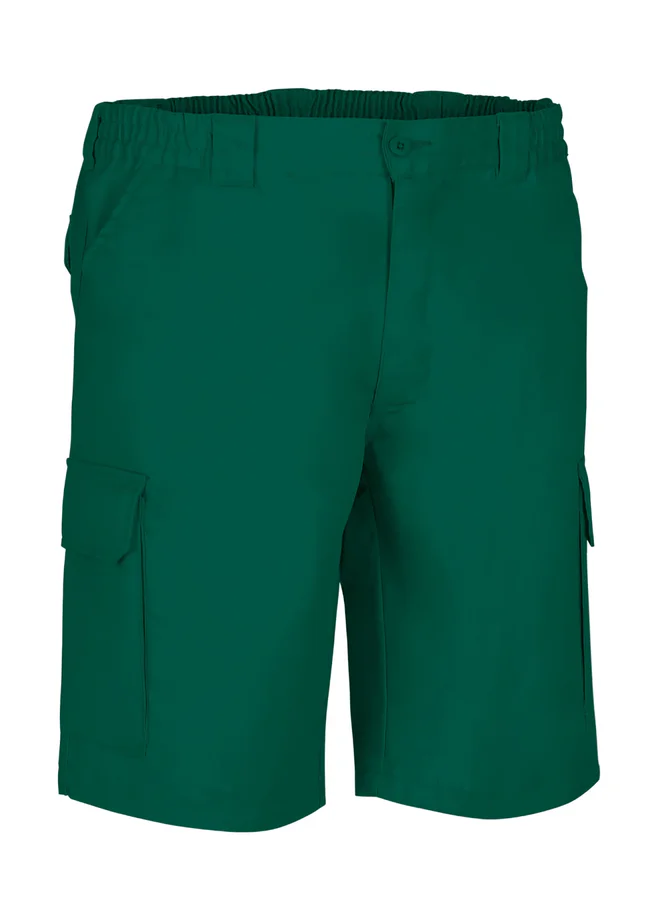 pantaloni scurti multi buzunare lake din tercot twill, 250g verde sticla