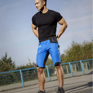 pantaloni scurti slim fit bicolor 4xstretch bumbac amalytton și tabiflex albastru