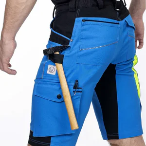 pantaloni scurti slim fit bicolor 4xstretch bumbac amalytton și tabiflex albastru