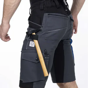 pantaloni scurti slim fit bicolor 4xstretch bumbac amalytton și tabiflex gri inchis