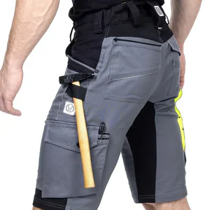 pantaloni scurti slim fit bicolor 4xstretch bumbac amalytton și tabiflex gri