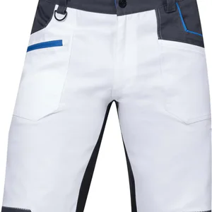 pantaloni scurti slim fit bicolor 4xstretch bumbac amalytton și tabiflex alb