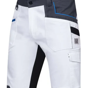 pantaloni scurti slim fit bicolor 4xstretch bumbac amalytton și tabiflex alb