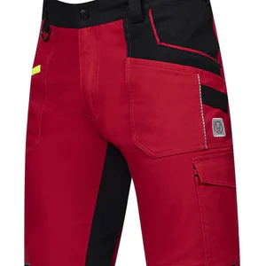 pantaloni scurti slim fit bicolor 4xstretch bumbac amalytton și tabiflex rosu