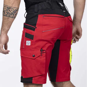 pantaloni scurti slim fit bicolor 4xstretch bumbac amalytton și tabiflex rosu