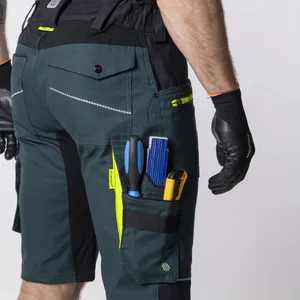 pantaloni scurti slim fit bicolor 4xstretch bumbac amalytton și tabiflex verde