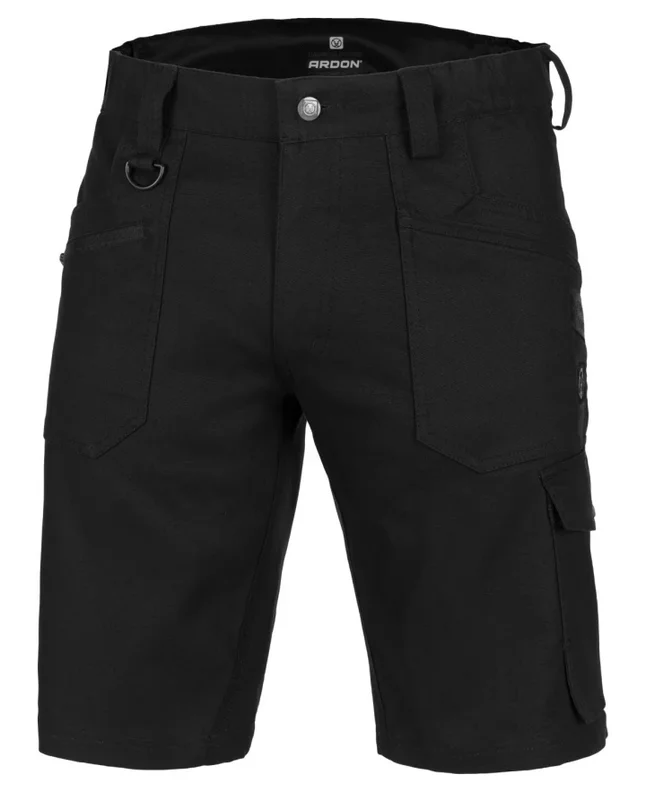 pantaloni scurți slim fit 4xstretch amalytton marcaj ce oeko tex negru