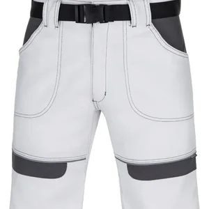 pantaloni scurți cool trend bicolor, 100% bumbac 260g alb gri