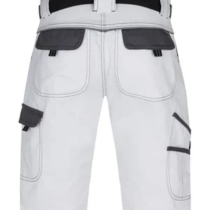 pantaloni scurți cool trend bicolor, 100% bumbac 260g alb gri