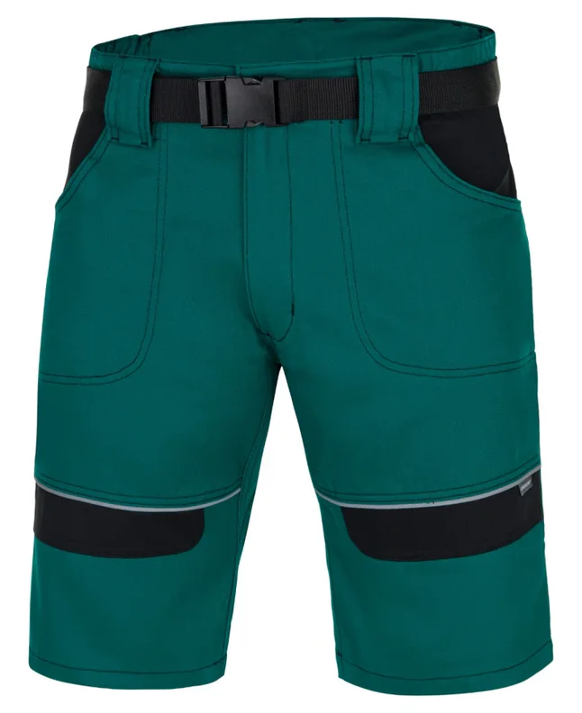 pantaloni scurți cool trend bicolor, 100% bumbac 260g verde negru