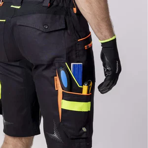 pantaloni scurti creatron® neon din bumbac amalytton® și tabiflex® 250g negru