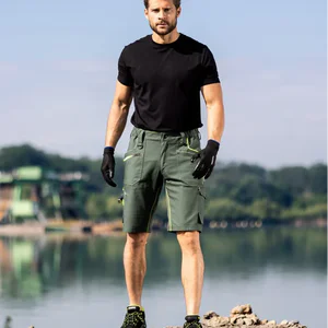 pantaloni scurti creatron® neon din bumbac amalytton® și tabiflex® 250g verde kaki
