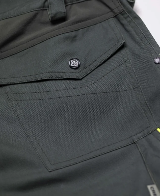 pantaloni scurti creatron® neon din bumbac amalytton® și tabiflex® 250g verde kaki