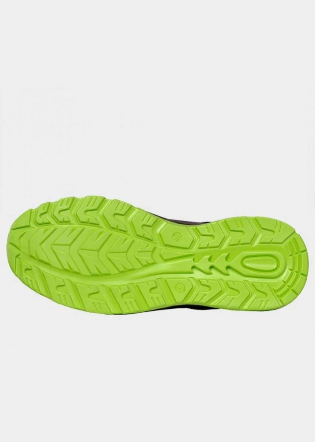 pantofi de lucru ruler low s3s sr grey/green 06100634 din piele, cu lamela kevlar