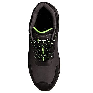 pantofi de lucru ruler low s3s sr grey/green 06100634 din piele, cu lamela kevlar