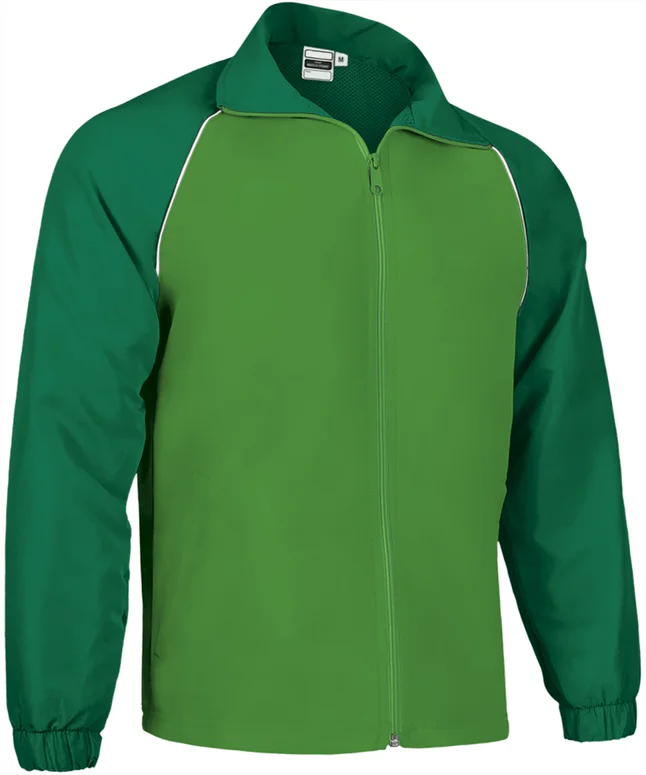 bluză de trening matchpoint | jachetă sport tricoloră microfibra verde kelly verde mar