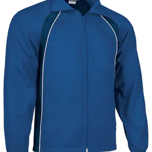 bluză de trening tournament | jachetă sport tricoloră raglan bleumarin albastru royal