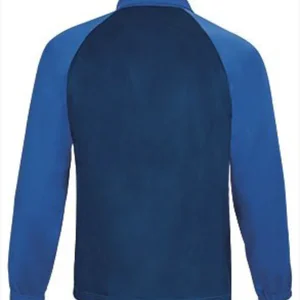 bluză de trening tournament | jachetă sport tricoloră raglan bleumarin albastru royal