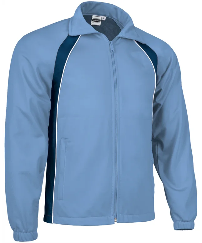bluză de trening tournament | jachetă sport tricoloră raglan bleumarin bleu
