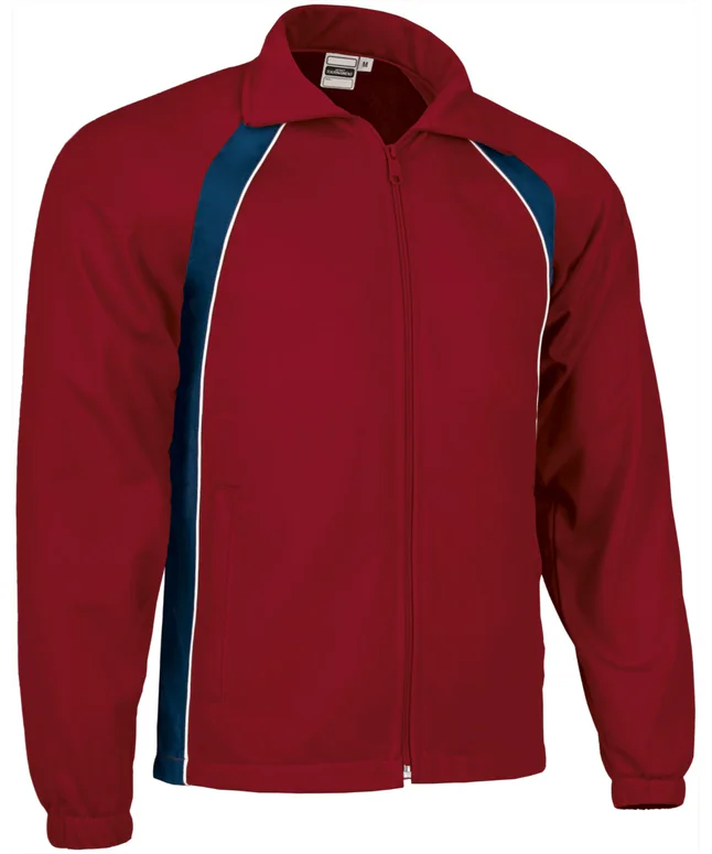 bluză de trening tournament | jachetă sport tricoloră raglan bleumarin rosu