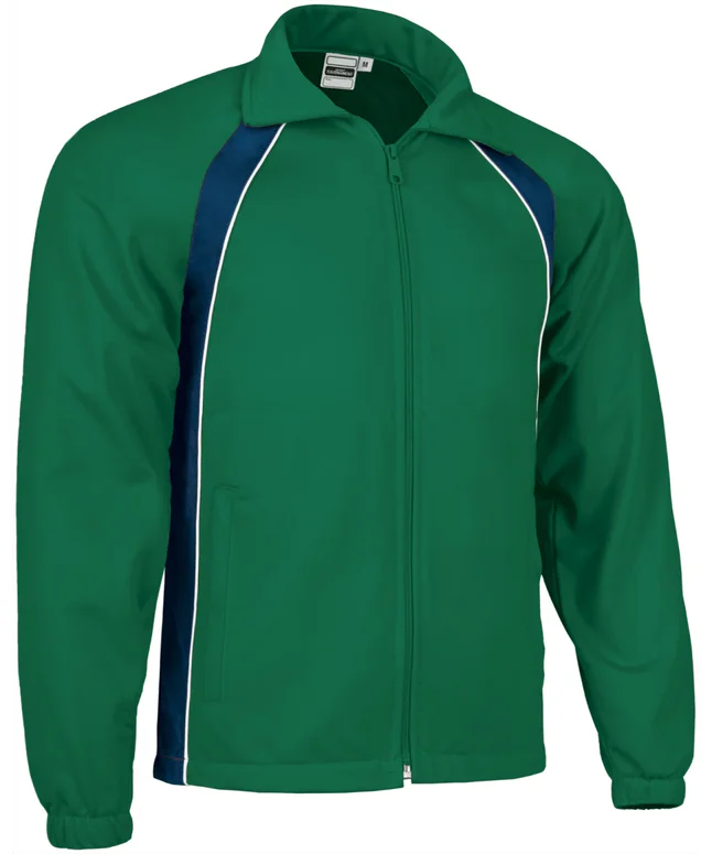 bluză de trening tournament | jachetă sport tricoloră raglan bleumarin verde kelly