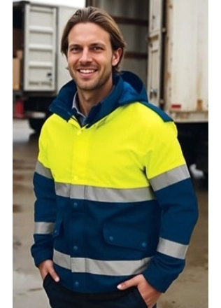 Parka Detasabila Hi-Vis 2in1 MURRAY | EIP Clasa 1 EN 343 Impermeabila, Matlasata Termic, Marcaj CE 194 lei